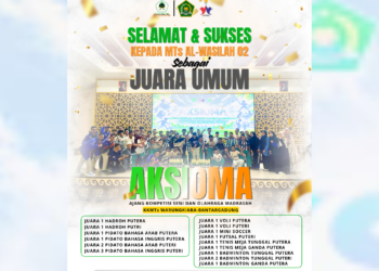 MTs Al-Wasilah 02 Raih Juara Umum AKSIOMA KKMTs Warungkiara-Bantargadung